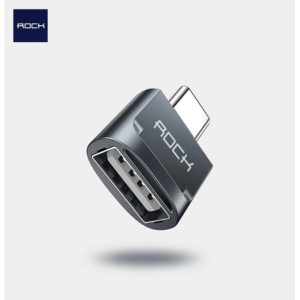 Adaptador OTG USB-AF para Type-C da ROCK - Cinza Espacial